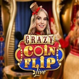Crazy Coin Flip logo by Evolution at Olympia CasinoCrazy Coin Flip