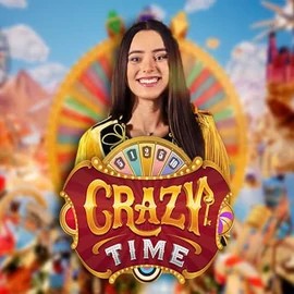 Logo of Crazy Time from Evolution at Olympia Casino