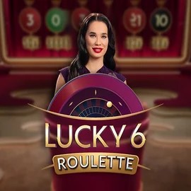 Official Live Casino logo: Lucky 6 Roulette by Pragmatic Play at Olympia Casino