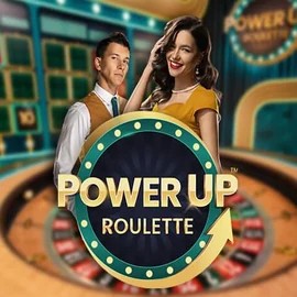 PowerUP Roulette slot visual from Pragmatic Play available on olympias.ca