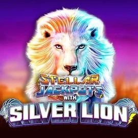 Stellar Jackpots with Silver Lion logo by Lightning Box Game at Olympia CasinoStellar Jackpots with Silver Lion